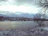 Панорама Борисоглебской стороны зимой. Увеличить.