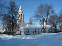Покровская церковь зимой. XVII век. Увеличить.